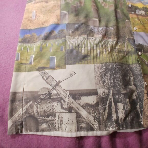 Day of the Dead shirt - dye sublimation project - polyester camp shirt - Picture 3 of 5